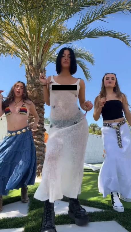 charli damelio nipple|Charli DAmelio Coachella Dress Controversy 